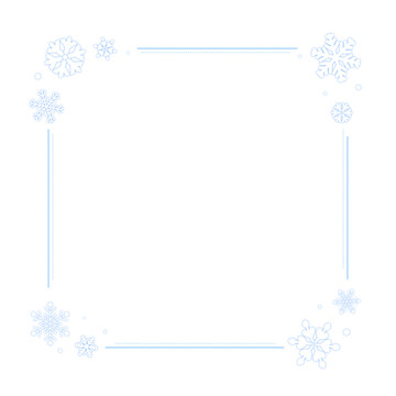 雪花邊框