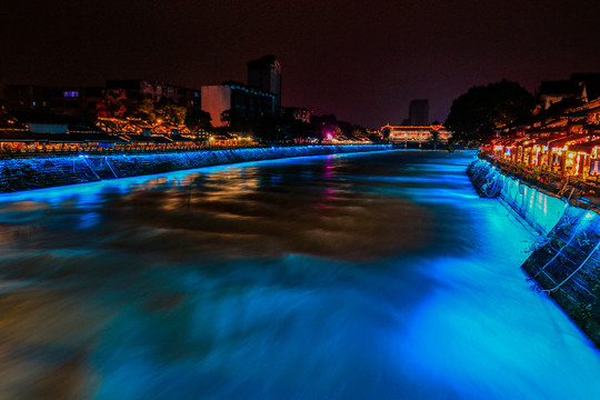 都江堰夜景