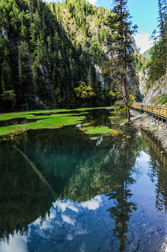 九寨沟山水风景