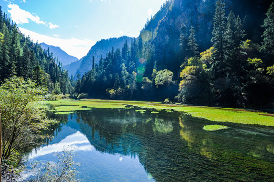 九寨沟山水风景