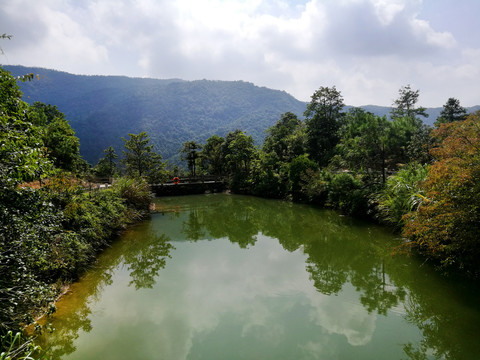 雁荡山景天湖