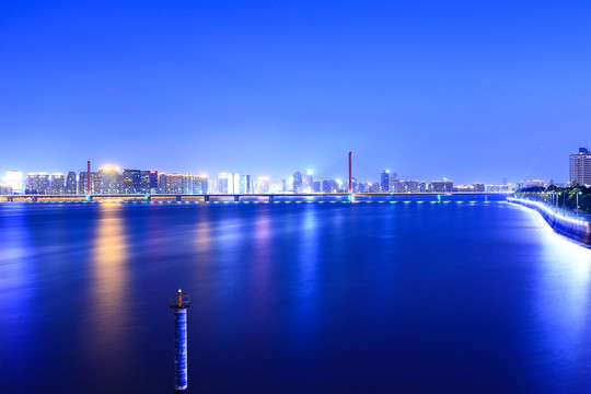 杭州钱江新城夜景