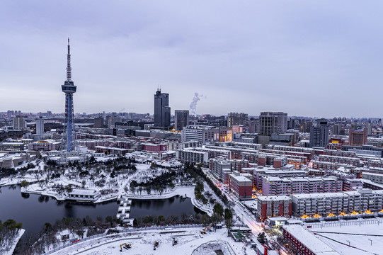 中国长春城区冬季风景