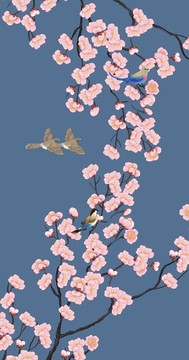 手繪梅花