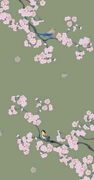 工筆梅花花鳥(niǎo)