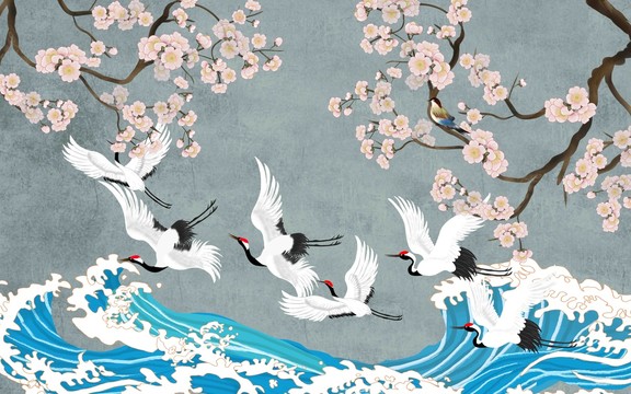 梅花背景墻