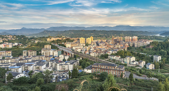 土溪镇全景