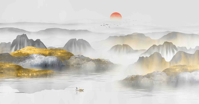 水墨山水畫