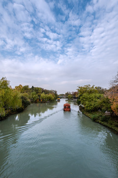 扬州瘦西湖风景区的徐园桃花坞