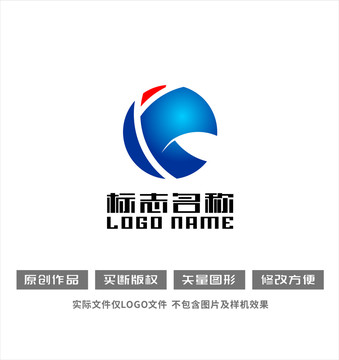 KY字母標(biāo)志飛鳥地球logo