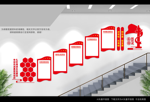 党支部五化建设楼道文化墙