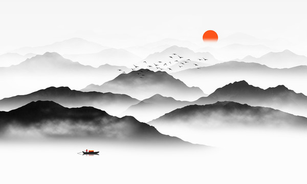 新中式山水畫