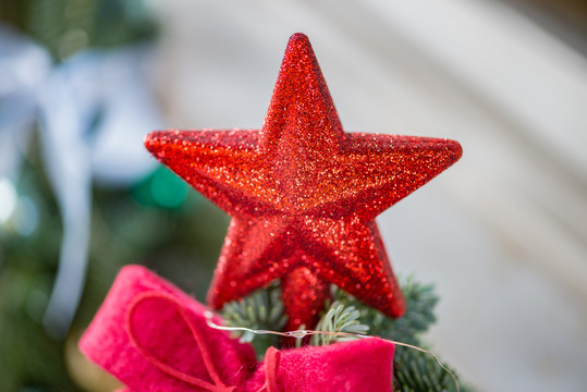 圣诞树装饰五角星