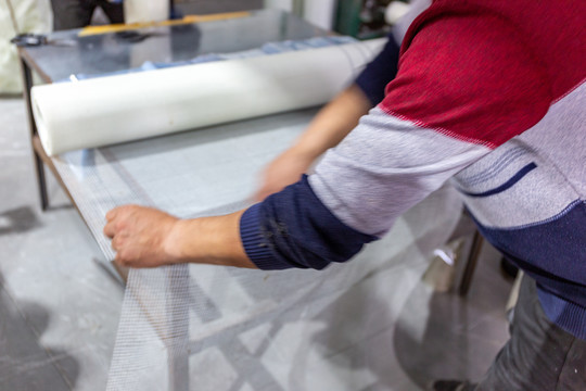 玻纤网格布成产工厂织布