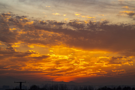 火烧云落日云彩夕阳