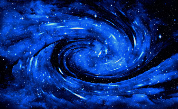 藍(lán)色漩渦星空