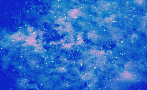 粉藍色星空