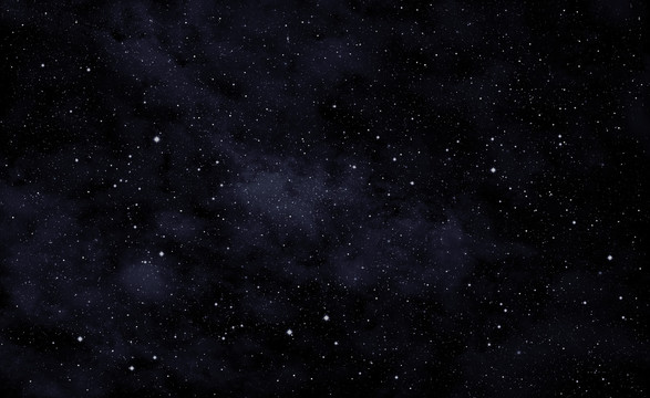 黑夜黑色星空