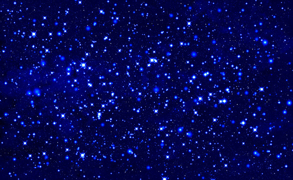 藍(lán)色繁星星空