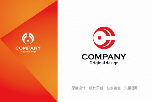 C字母logo设计