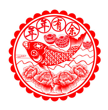 窗花剪紙新年窗貼
