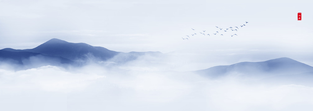 抽象山水畫