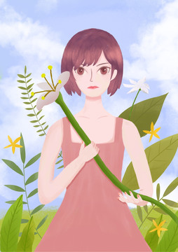 少女風(fēng)插畫