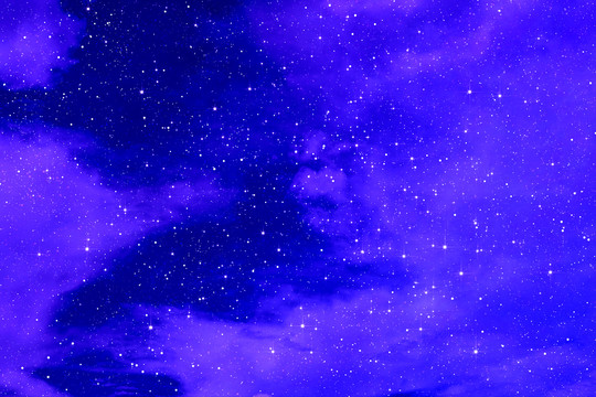 蓝紫色星空
