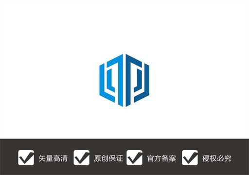 字母DT建筑logo