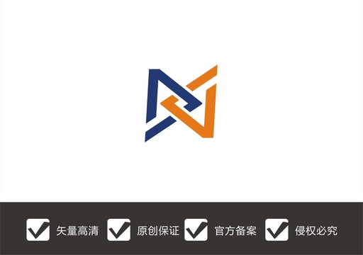 字母D科技速度logo