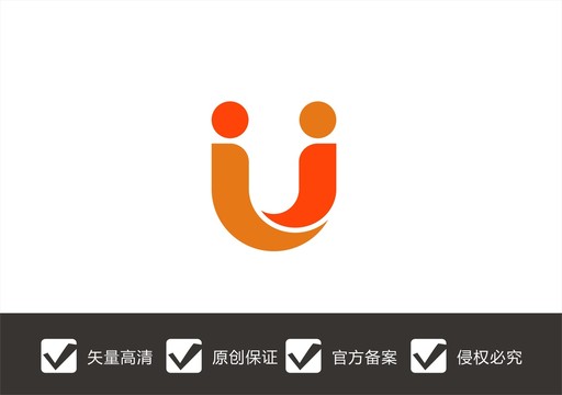 字母U科技logo