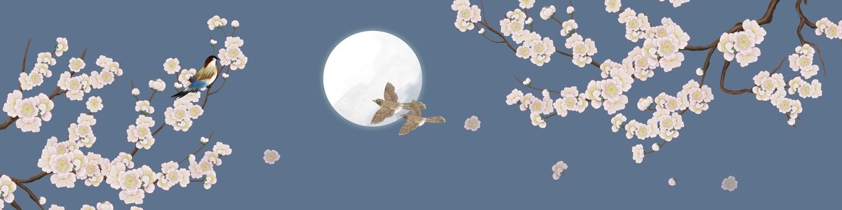 巨幅梅花花鳥