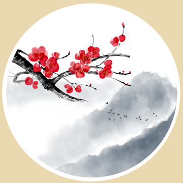 梅花國畫