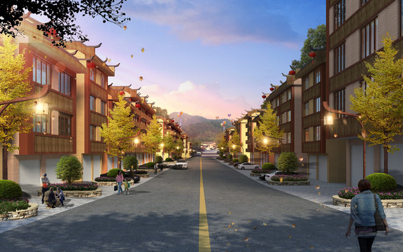 美麗鄉(xiāng)村街道景觀改造