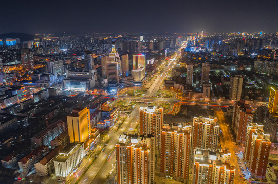 济南八一立交夜景