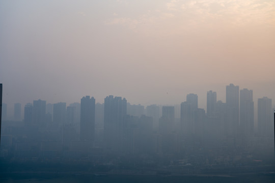 雾霾城市