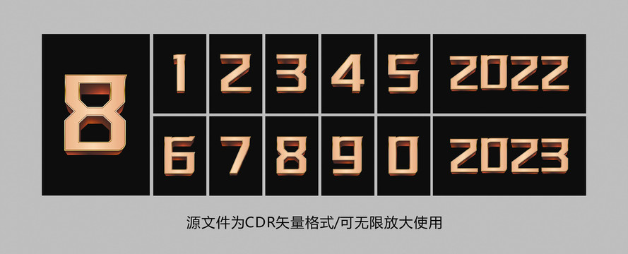 立体数字