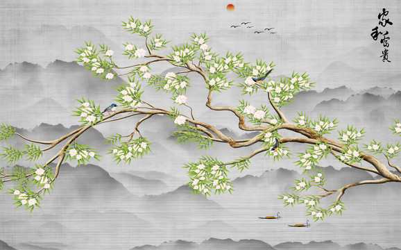 原創(chuàng)花鳥裝飾畫