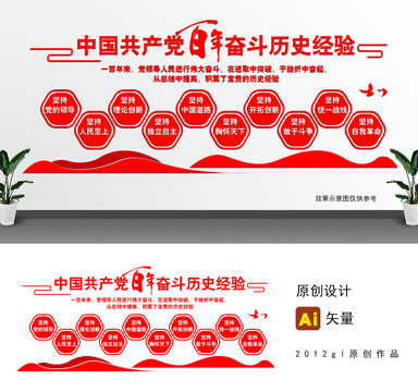 十個堅持建黨文化墻