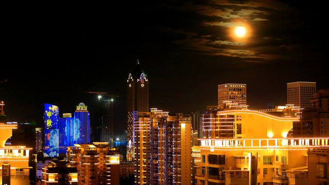 海口城市亮化夜景