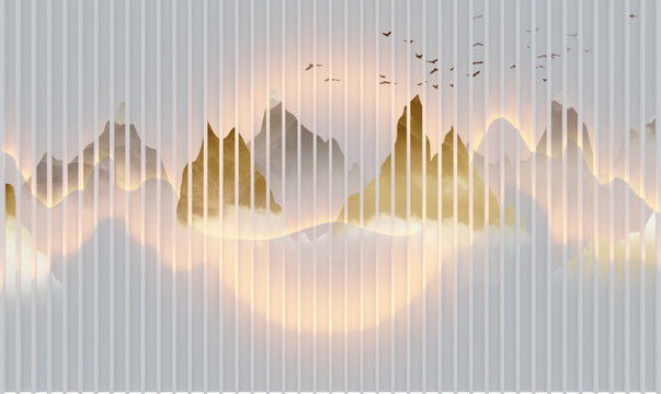 山水裝飾畫(huà)