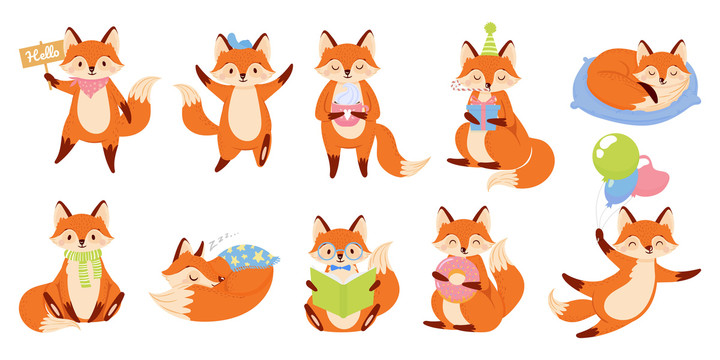可爱狐狸日常插图