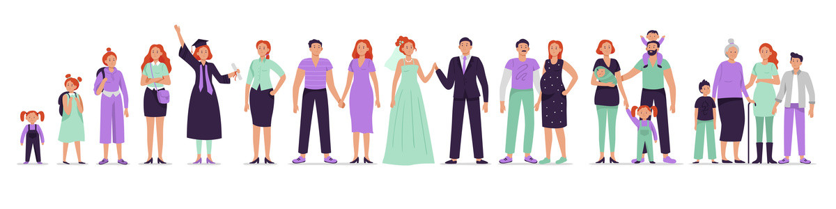 紫绿气质婚礼插图
