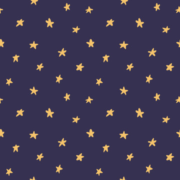 黃色星星深色背景