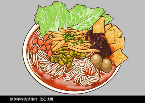 手繪柳州螺螄粉