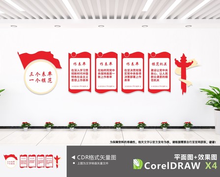三個(gè)表率一個(gè)模范