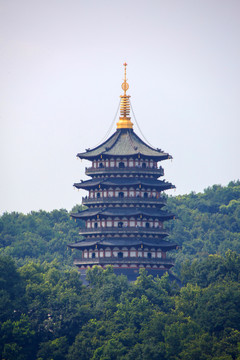 杭州西湖雷峰塔