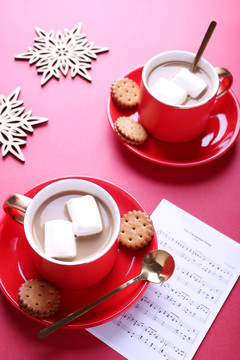 咖啡棉花糖圣诞主题