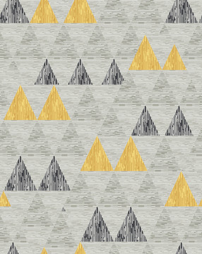 几何三角形墙纸地毯印花图案