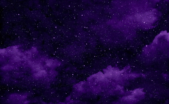 紫色神秘梦幻星空